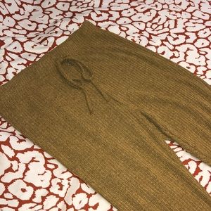 ribbed brown pants